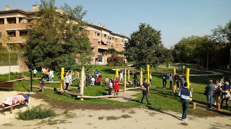 Lungo il Serio area gioco naturale per i bambini