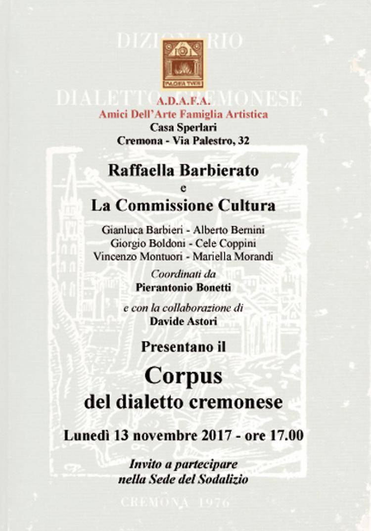 CORPUS del dialetto cremonese 
