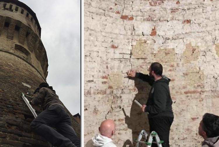 Rocca, torre crepata. Inizia il monitoraggio hi-tech