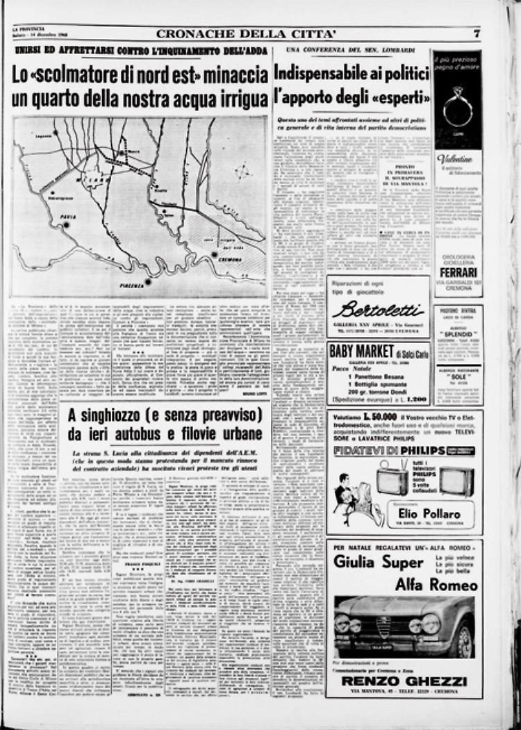 Lo «Scolmatore di nord est» minaccia un quarto della nostra acqua irrigua