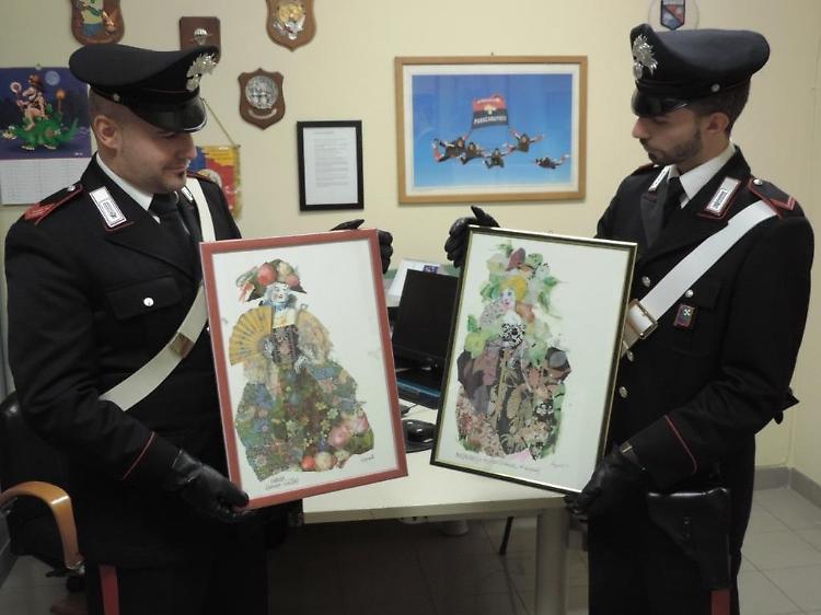 Rinvenuti due quadri di valore, denunciato per furto operaio di Trescore