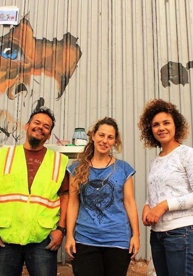 Con il muro di Trump a rischio il murales di Michela Vicini