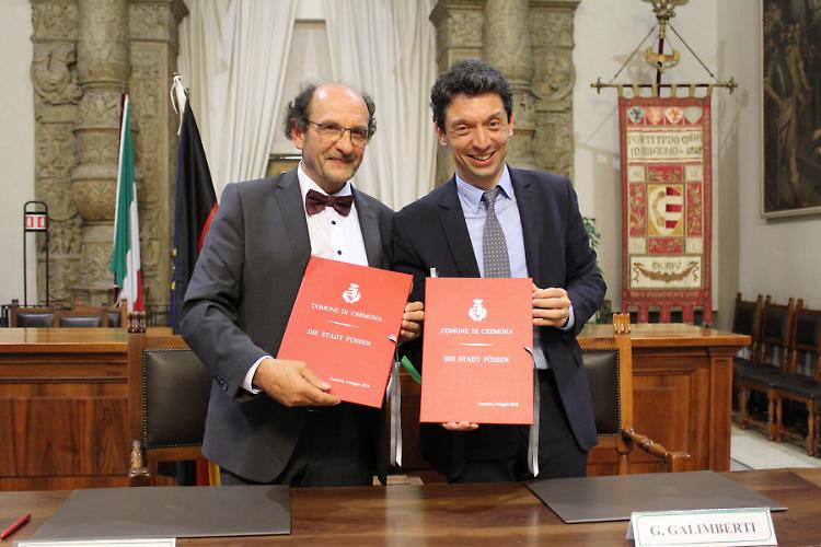 Gemellaggio Cremona e Füssen nel segno della cultura