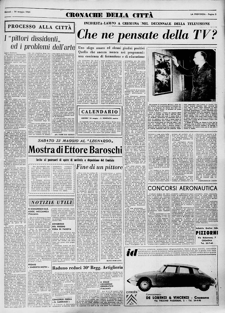 L'opinione dei cremonesi sulla TV
