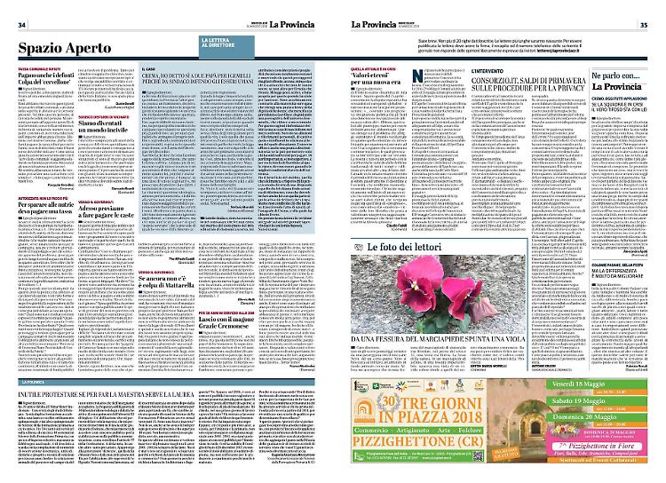 Lettere al Direttore del 16 Maggio