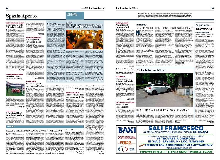 Lettere al Direttore del 19 maggio