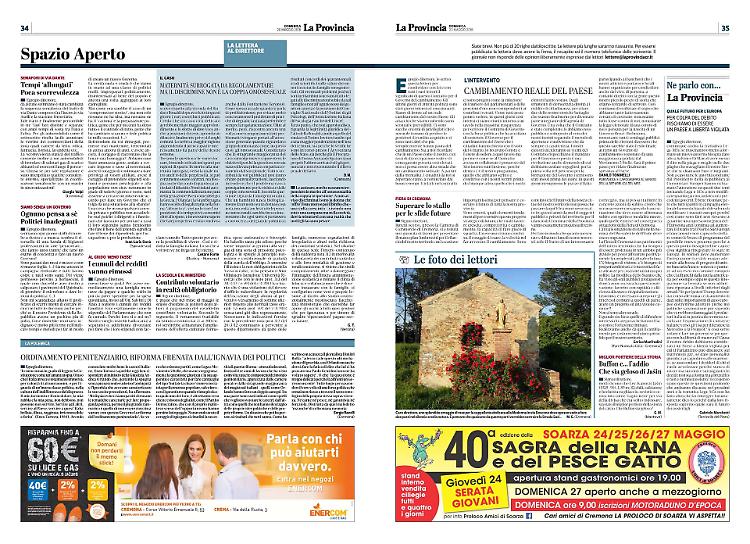 Lettere al Direttore del 20 maggio
