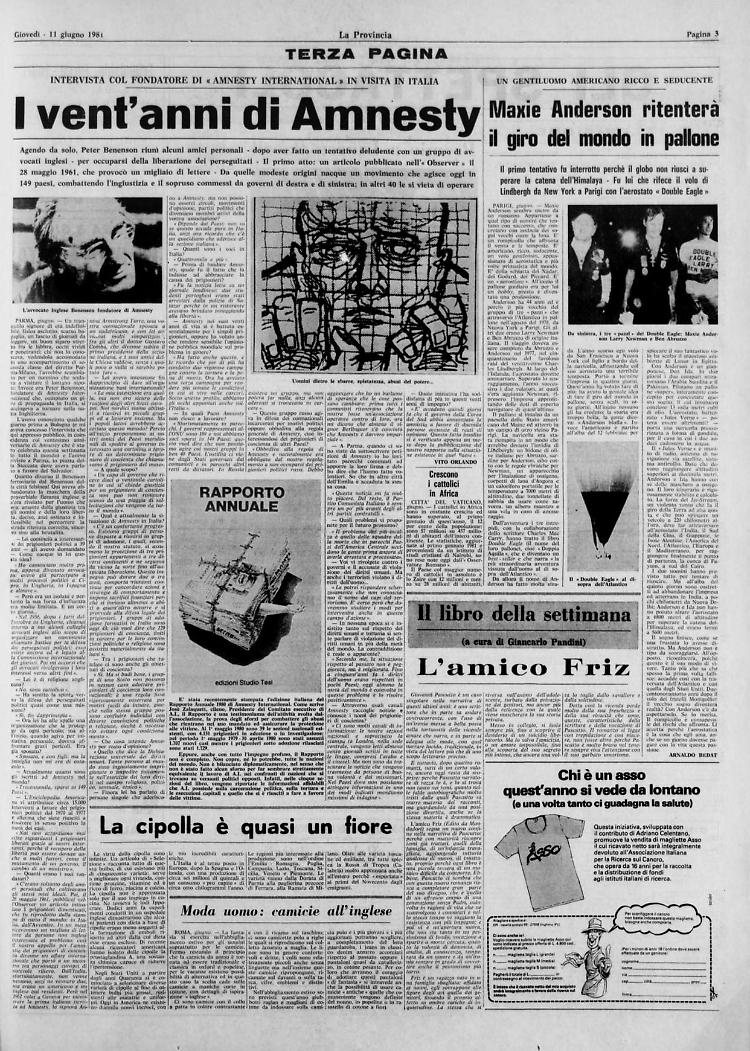I vent'anni di Amnesty
