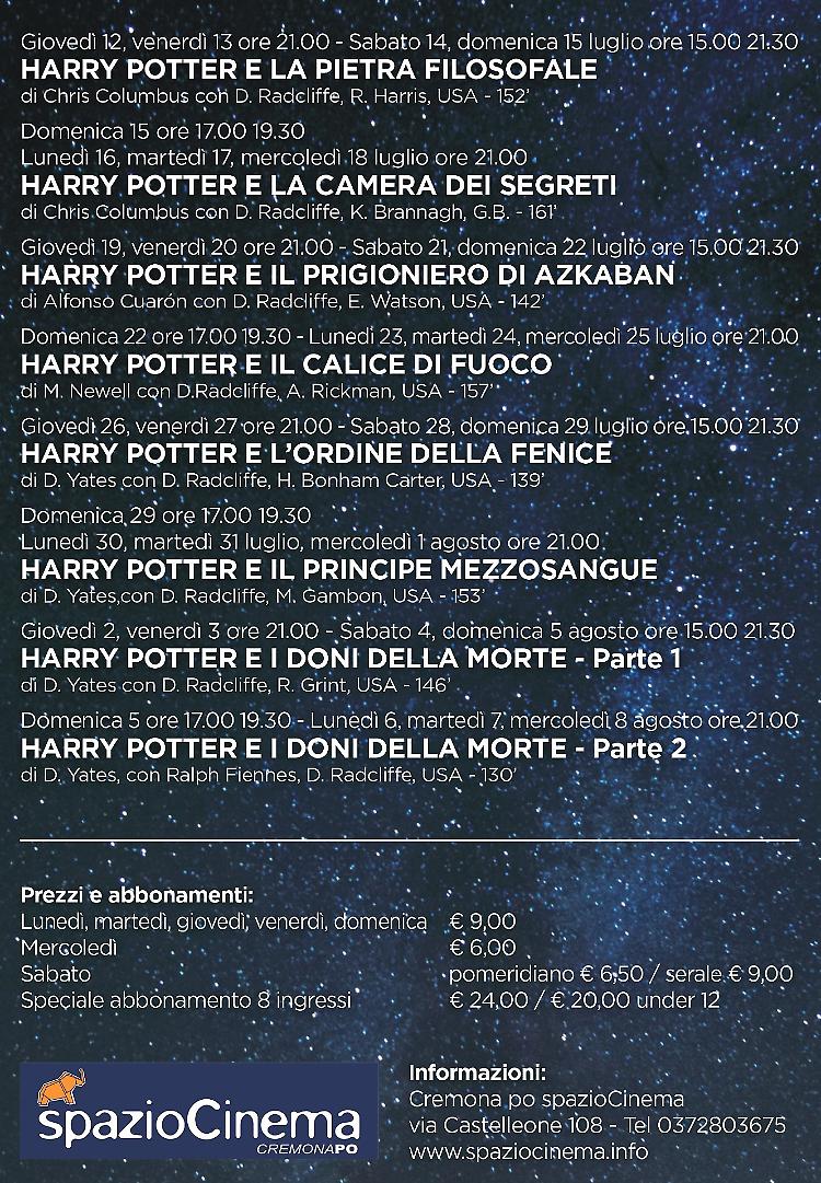 Harry Potter, tutta la saga