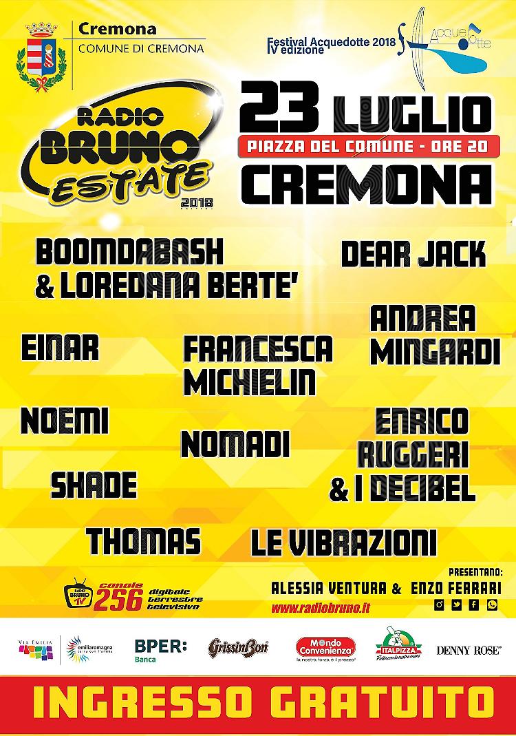 Per la prima volta in città Radio Bruno Estate