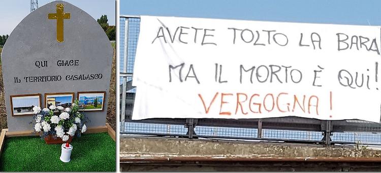 Tolta la tomba ai piedi del ponte chiuso.