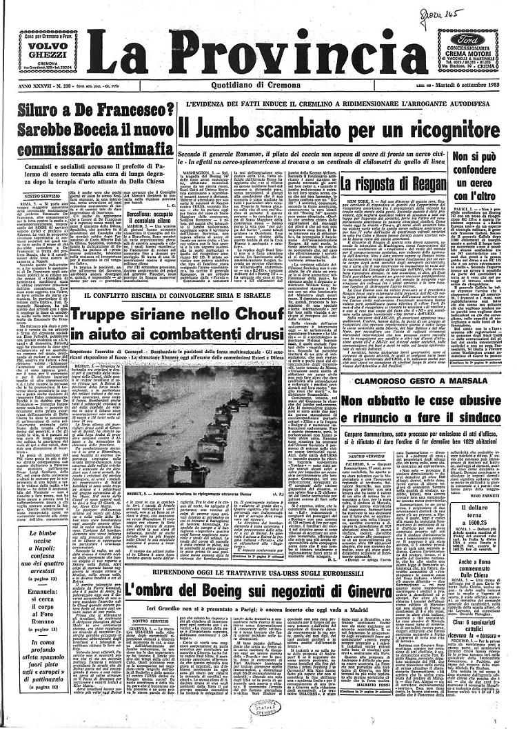 Il Jumbo scambiato per un ricognitore