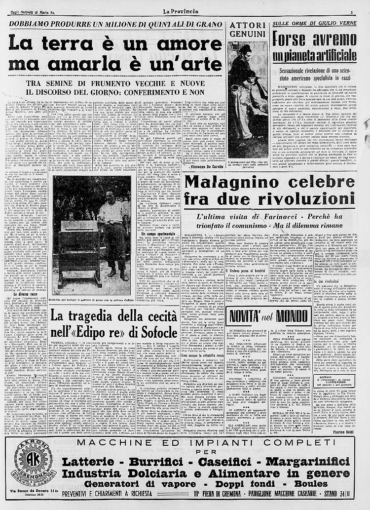 Malagnino celebre fra due rivoluzioni