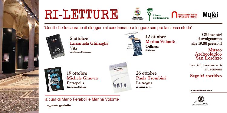 Quarta edizione della rassegna 'Ri-letture'