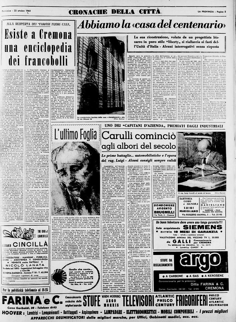 Carulli cominciò agli albori del secolo