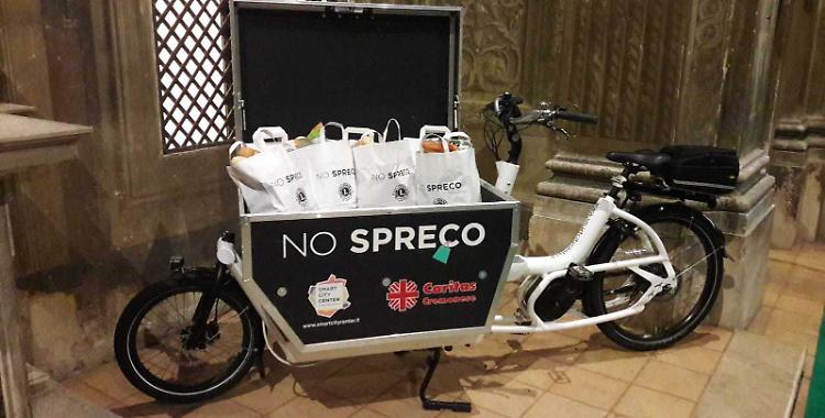 Il cibo solidale può correre sulle due ruote