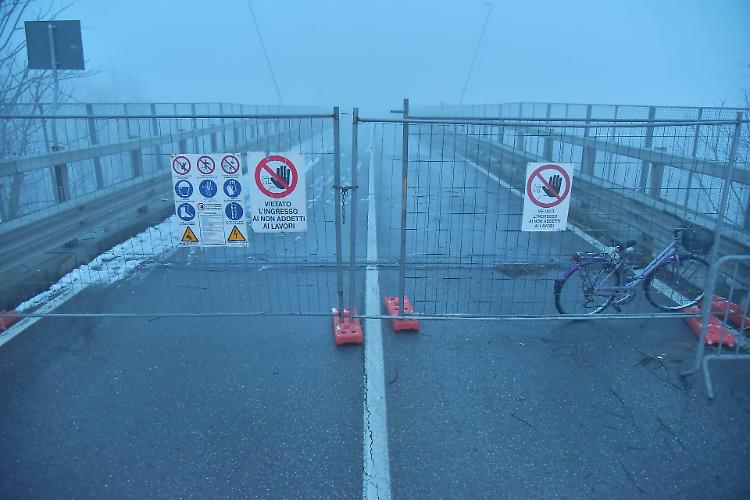 Iniziati i lavori al ponte sul Po