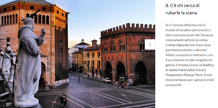 Turismo a Crema, ma con la foto di Cremona
