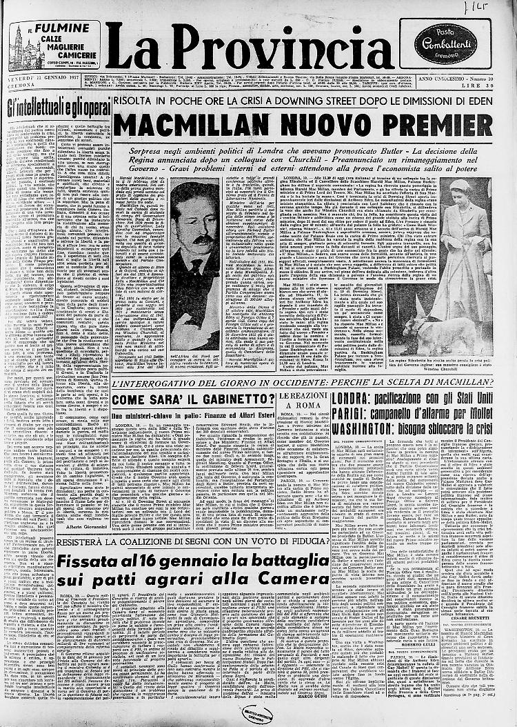 Mac Millan nuovo Premier
