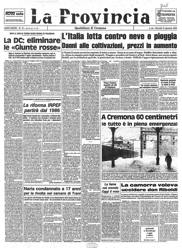 L'Italia lotta contro neve e pioggia