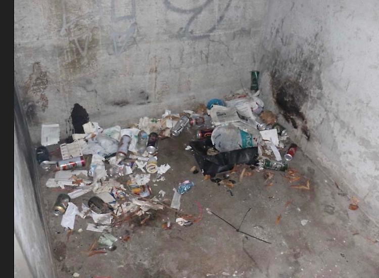 Nel parco di via Cavo Coperto tra siringhe e rifiuti