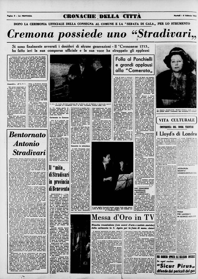 Cremona possiede uno “Stradivari”