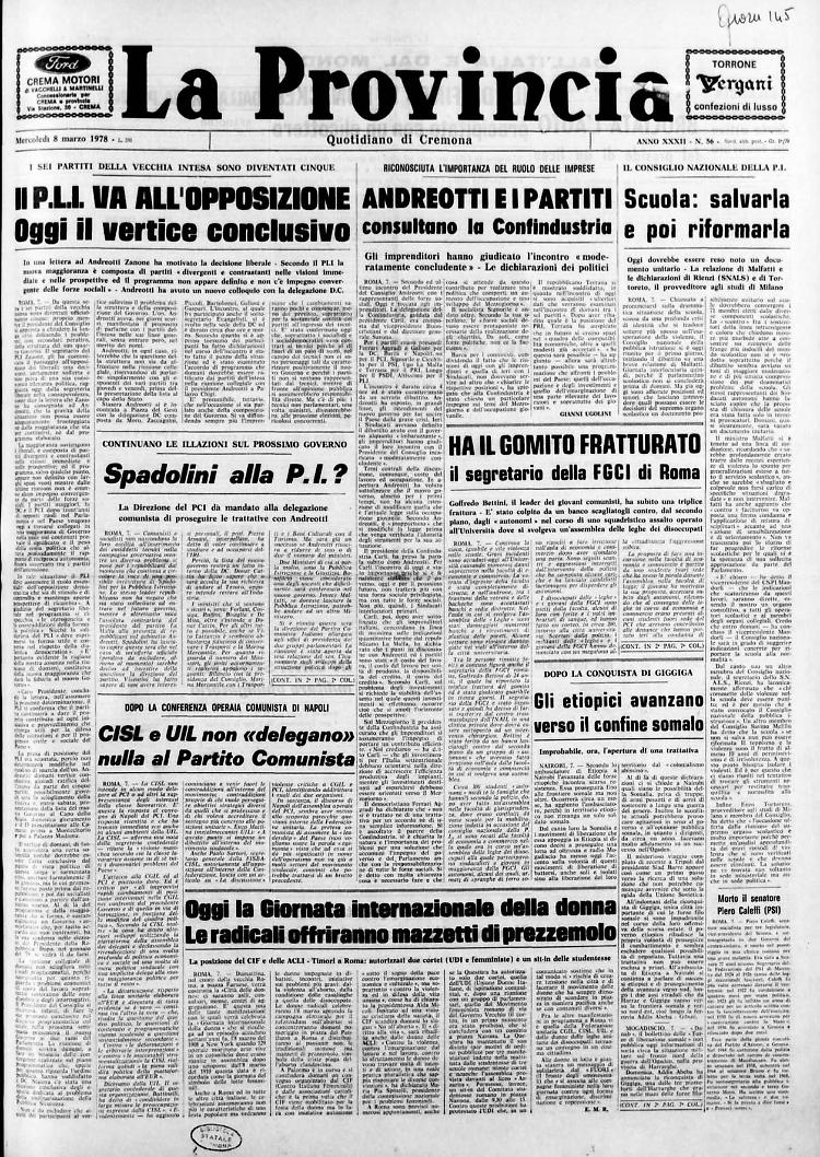 Oggi la Giornata internazionale della donna