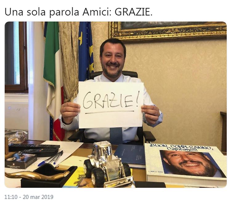 Diciotti, no processo Salvini: 237 voti