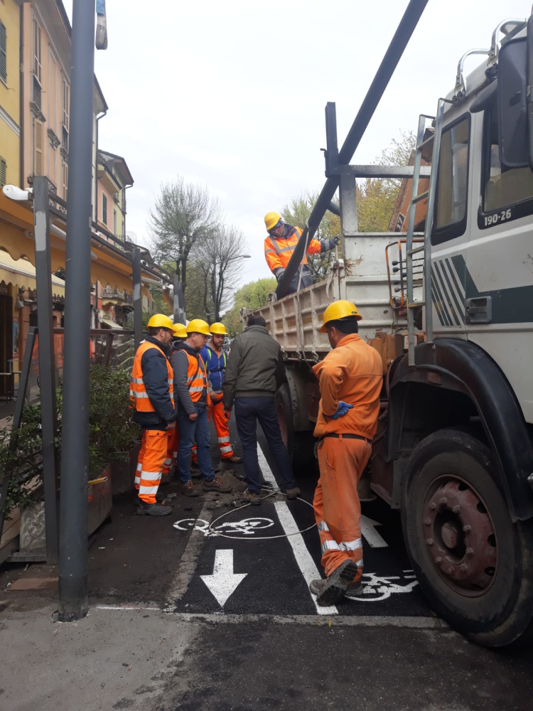 Ciclabile di viale Trento e Trieste, ultimi ritocchi