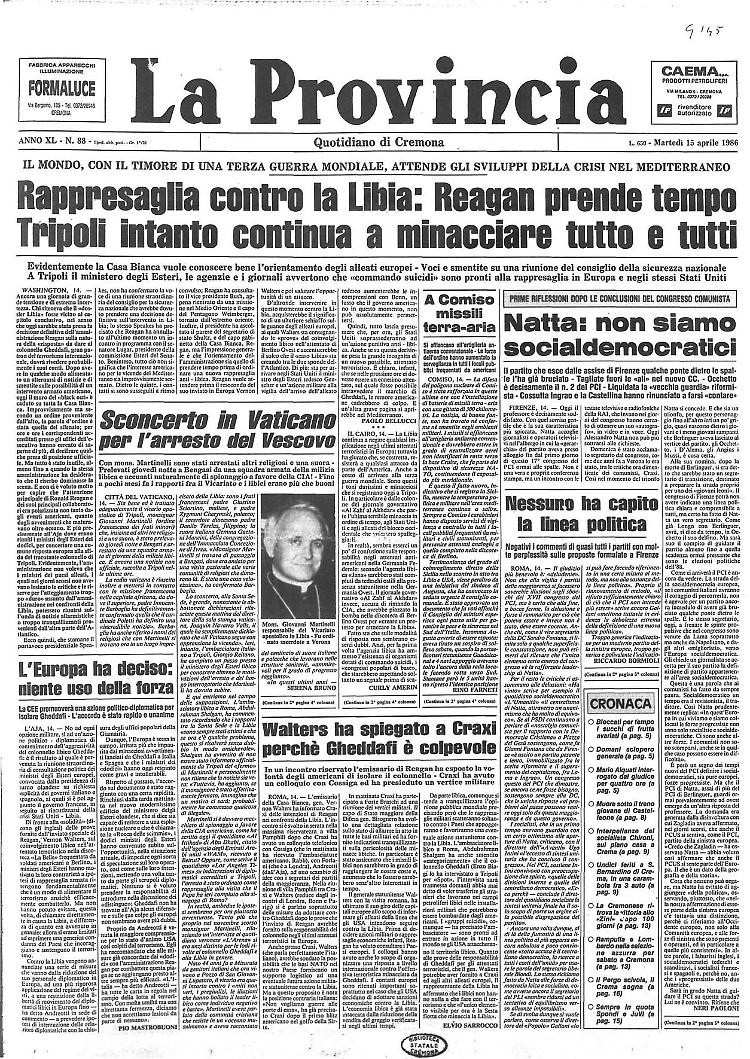 Rappresaglia contro la Libia