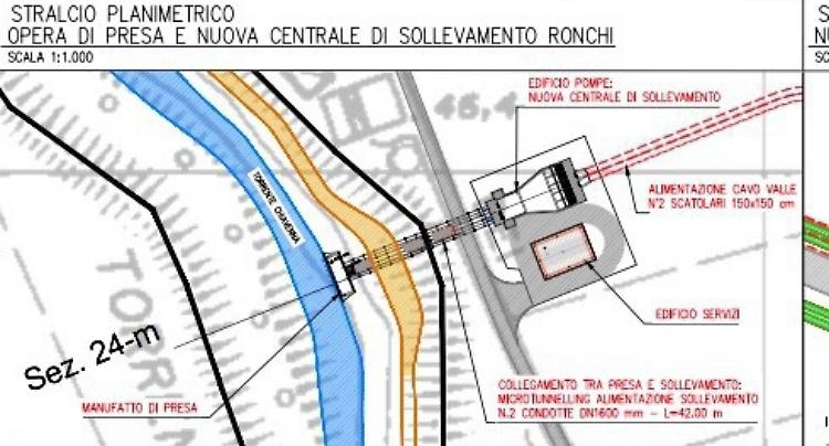 Località Ronchi, via libera al nuovo impianto di sollevamento sul torrente Chiavenna