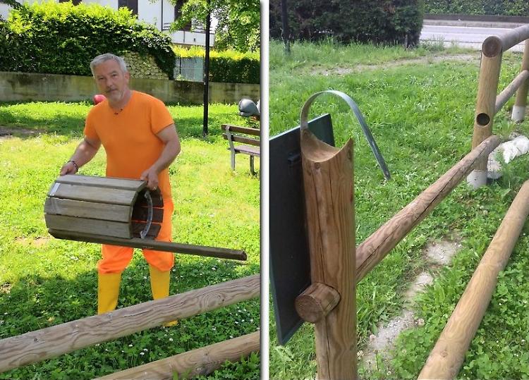 Notte brava, danni al parco di Casanova