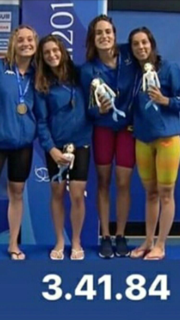Nuoto, Giulia Verona bronzo nella staffetta azzurra