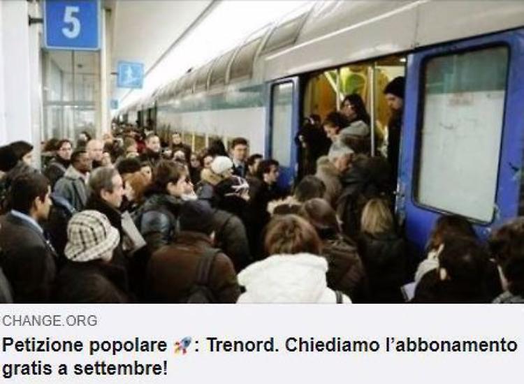 Pendolari: abbonamento gratis, raccolta di firme online