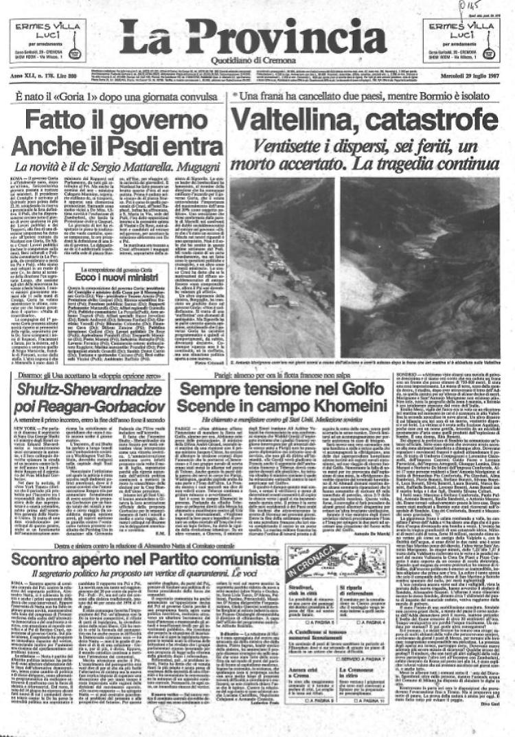 Valtellina, catastrofe