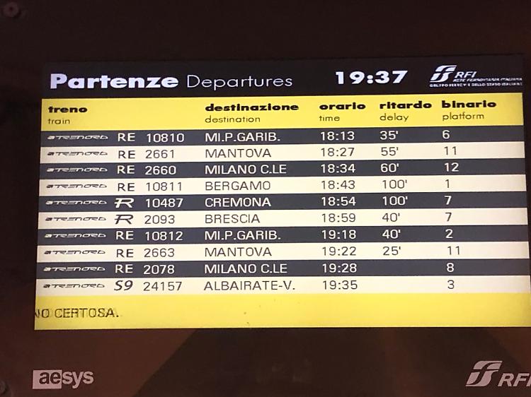 Pendolari, 100 minuti di ritardo del treno per Cremona