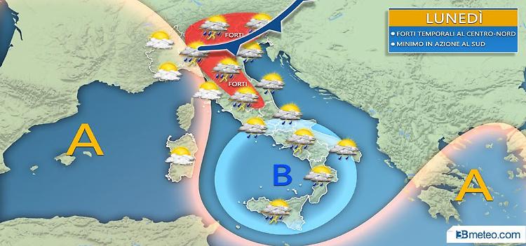 Duro colpo all'estate: freddo e temporali in arrivo