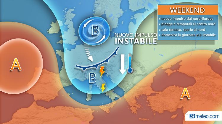 Aria d’autunno: in arrivo una nuova perturbazione, nel weekend vortice ciclonico