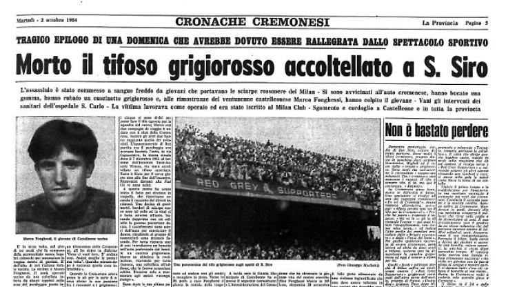Omaggio a  Fonghessi, 35 anni fa la tragedia a San Siro