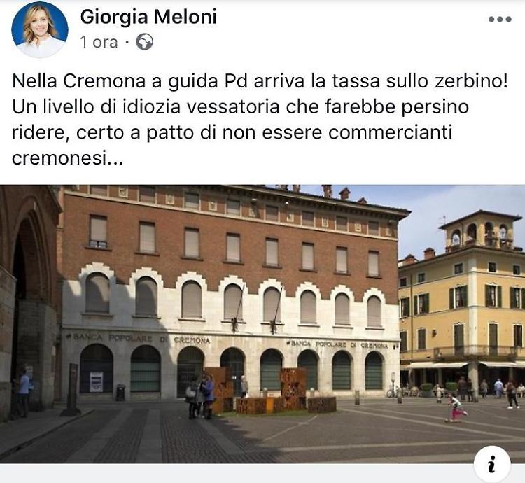 Tassa sullo zerbino, Giorgia Meloni: 'Idiozia vessatoria'