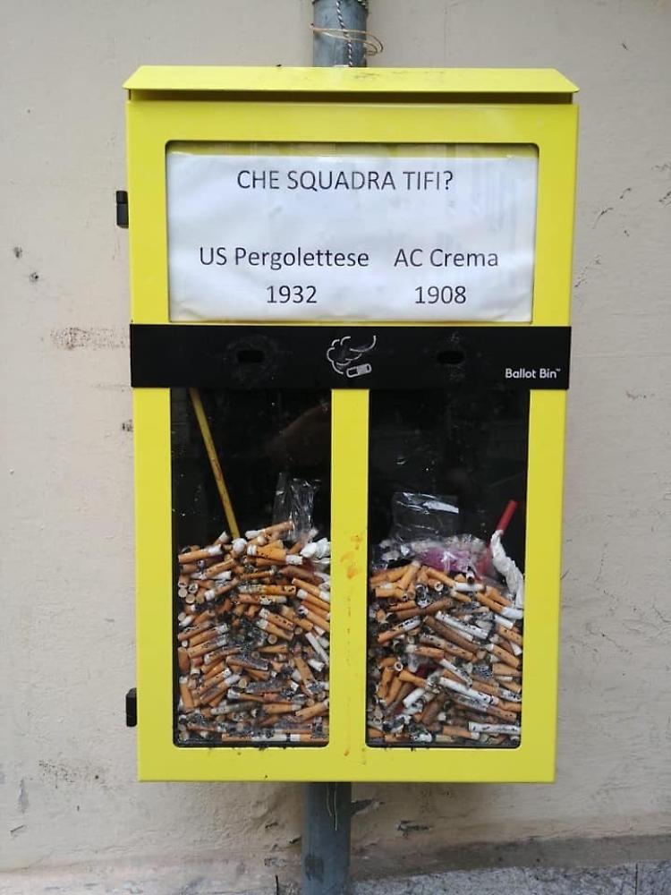Mozziconi a terra, 3 mila meno