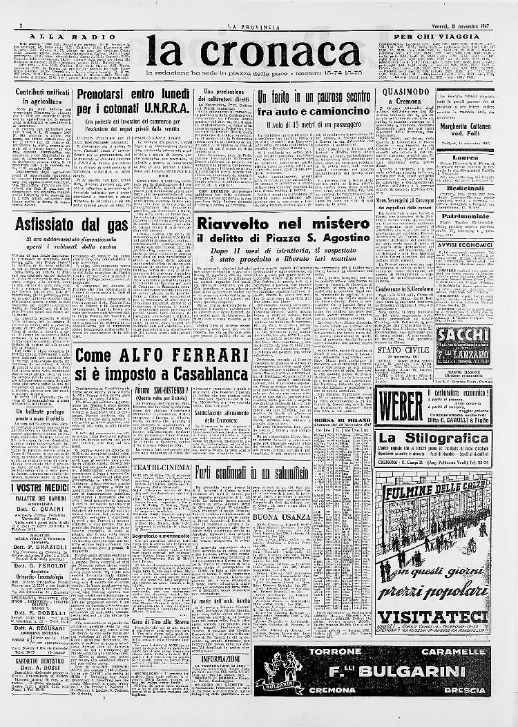 il delitto di Piazza S. Agostino