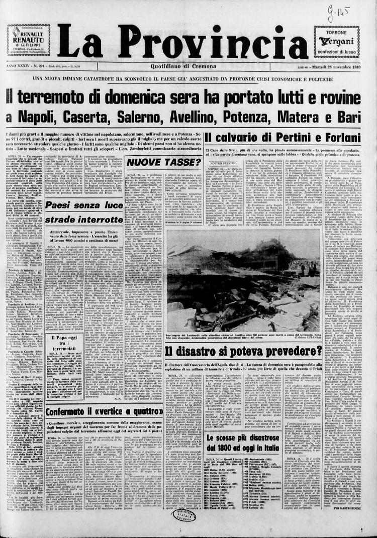Terremoto dell'Irpinia