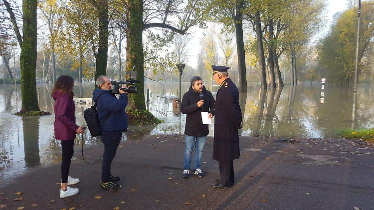 Sforza:  «Il colmo della piena intorno alle 13»