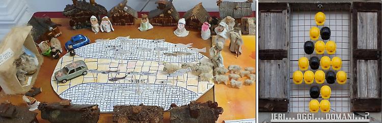 Presepe, irrompono le sardine