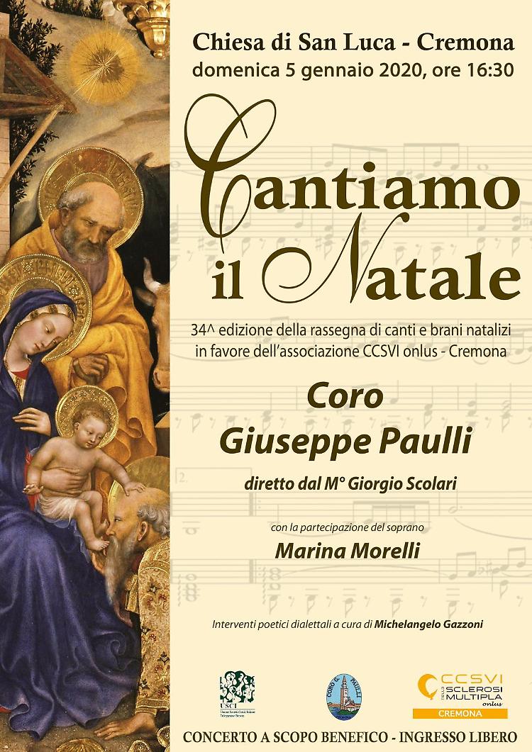 Coro Paulli, concerto in San Luca il 5 gennaio