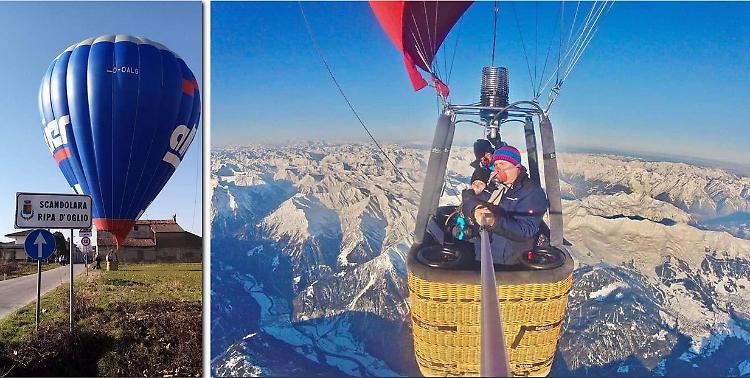 In mongolfiera dalla Germania, atterraggio a sorpresa