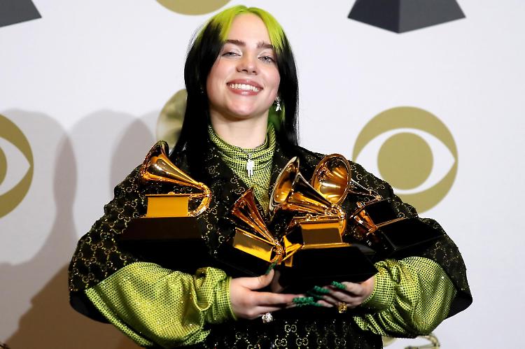 Grammy, trionfa la 18enne Billie Eilish
