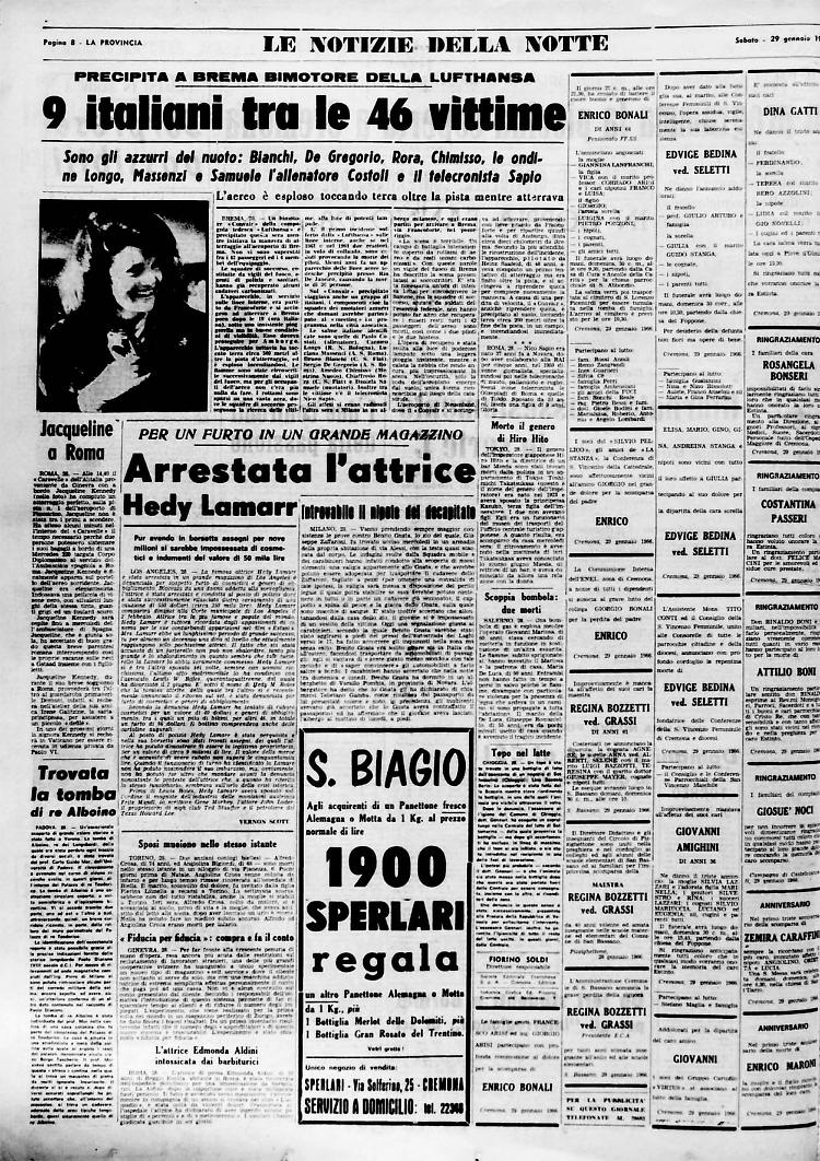 Precipita a Brema bimotore della Lufthansa