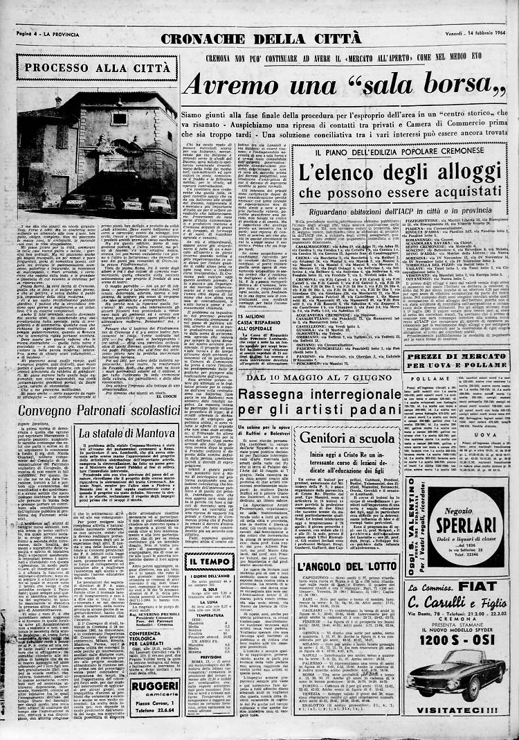 Avremo una "sala borsa,,